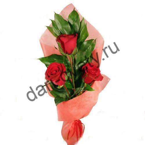 Букет из 3 роз «Трио» - купить по выгодной цене в Нижнем Новгороде
